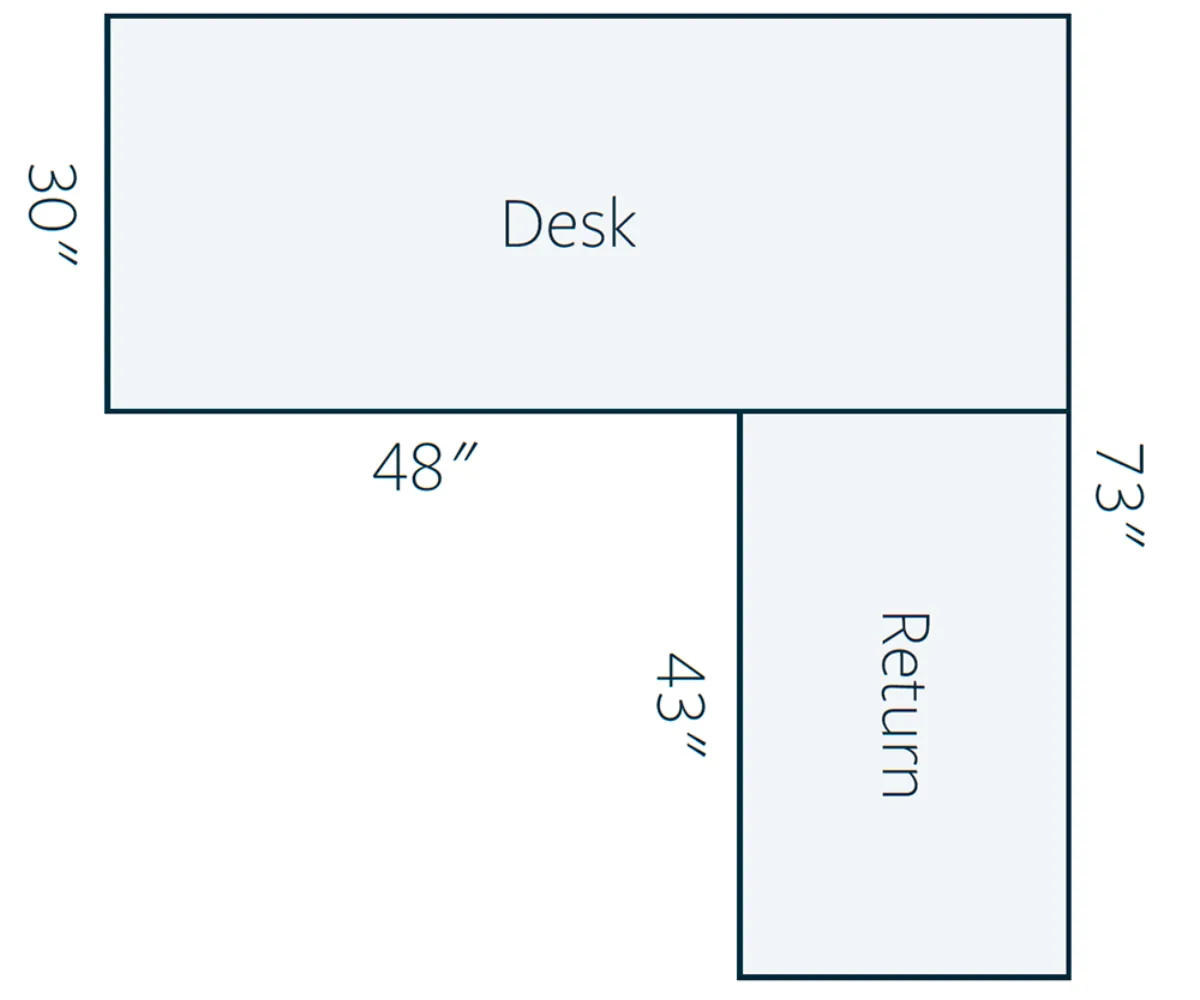 Mission Computer Desk With Return - Image 3