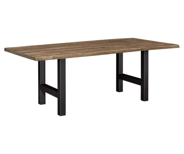 Live Edge Rough Sawn Table With Martin Base