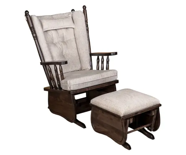 4 Post High Back Regular Glider and Ottoman