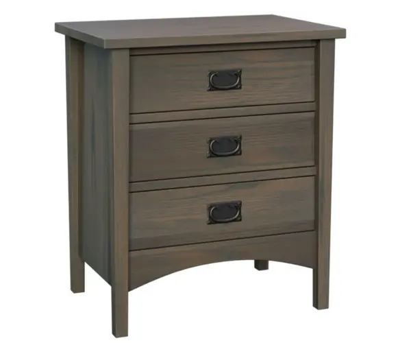 Arts & Crafts 3 Drawer Nightstand