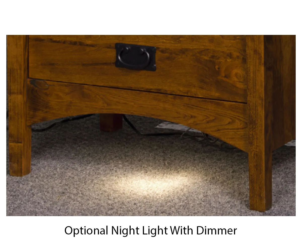 Arts & Crafts 3 Drawer Nightstand - Image 2