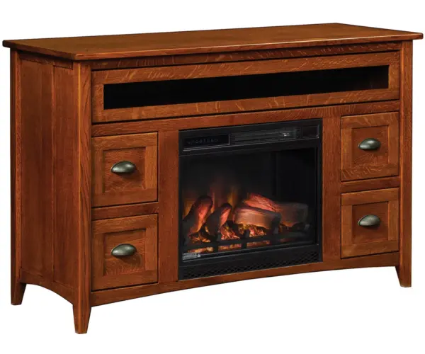 Monroe Fireplace Entertainment Center - 54"W